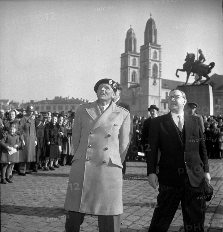 Field Marshal Montgomery in Zurich, 1949