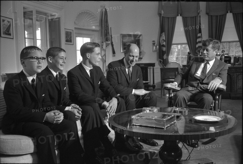 John F. Kennedy receives Ambassador W. T. Davis jr. 1963.