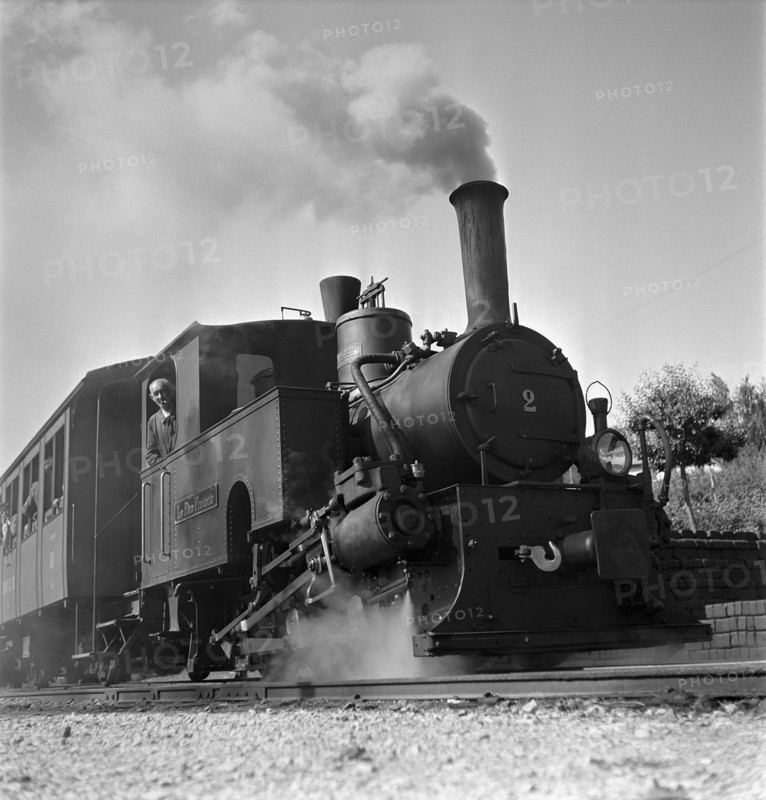 Steam engine in Le Locle in 1946