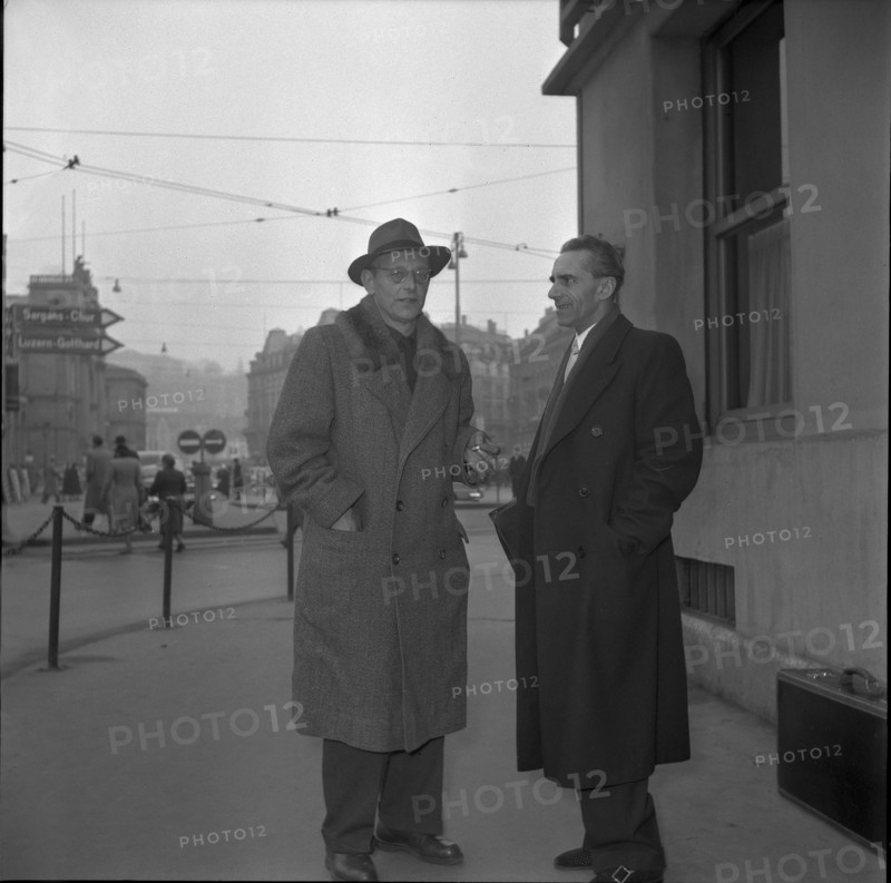 Karl Orff visiting Switzerland, 1951 .
