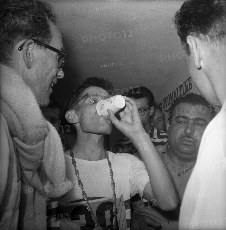Rome 1960: Don J Thompson with Ovomaltine.