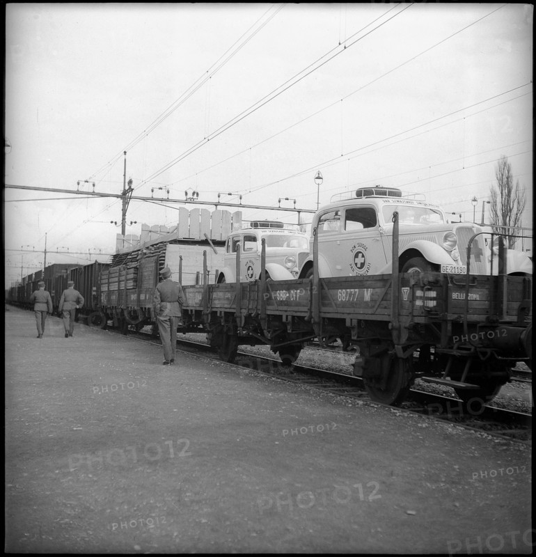 After World War 2: Swiss Donation train for Poland, 1946 .