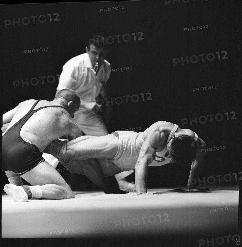 Olympic Games Rome 1960: Douglas Blubaugh vs. Bruggmann.