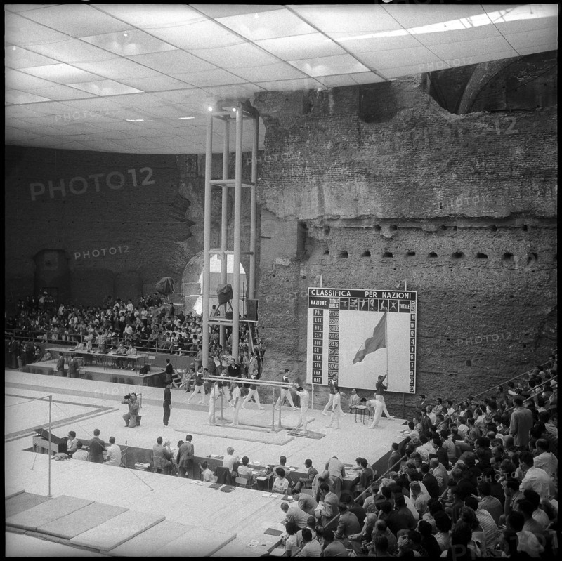 Olympic Games Rome 1960: Entering of the Swiss team.
