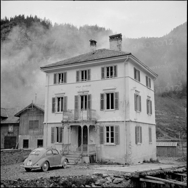 Building, Marmorera around 1953.