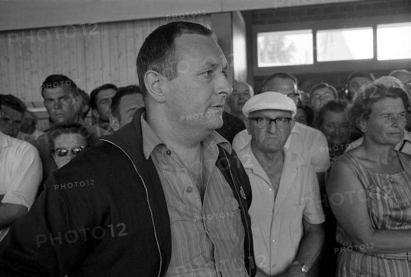 Hans Sinniger, sport shooter; shooting festival in Thoune 1969.