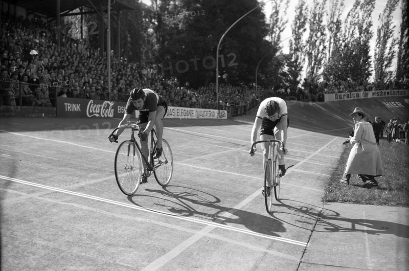 Swiss Track Race Championship, Zürich, 1949: Plattner, von Büren.