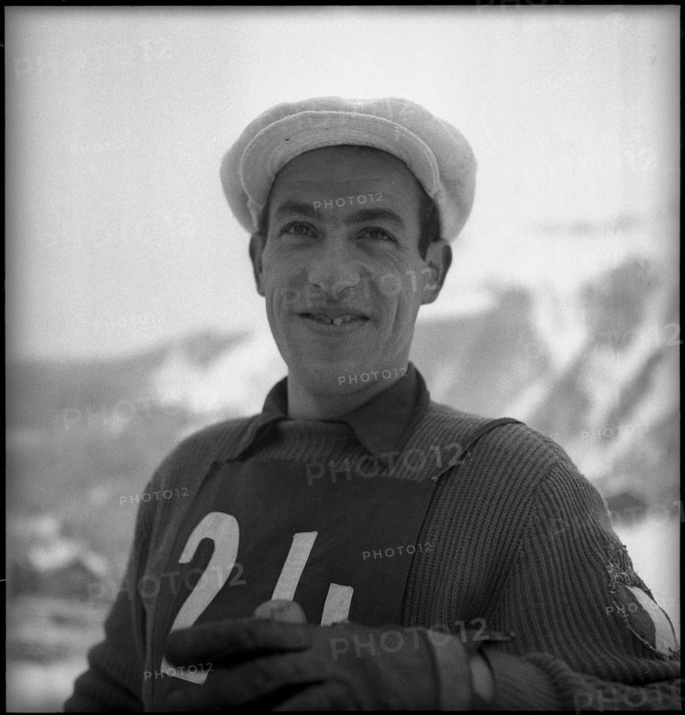 Ski WCH Aspen 1950, slalom: Zeno Coló, Italy.