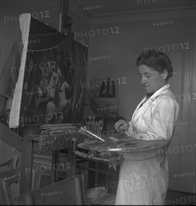 Painter Germaine Ernst, Lausanne ca. 1948 .