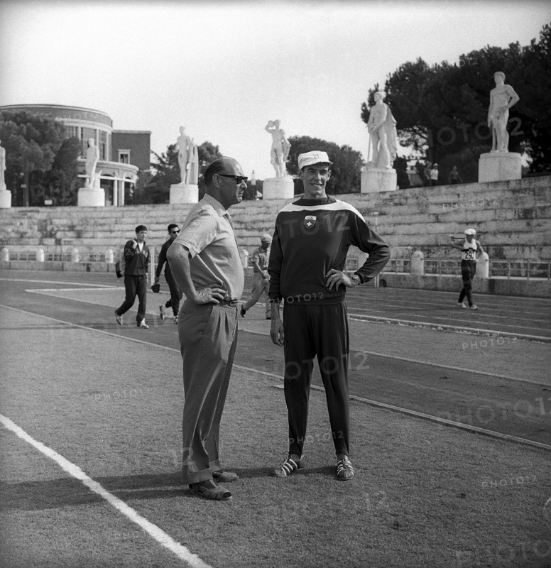 Rome 1960: Swiss athletes with Ovomaltine.