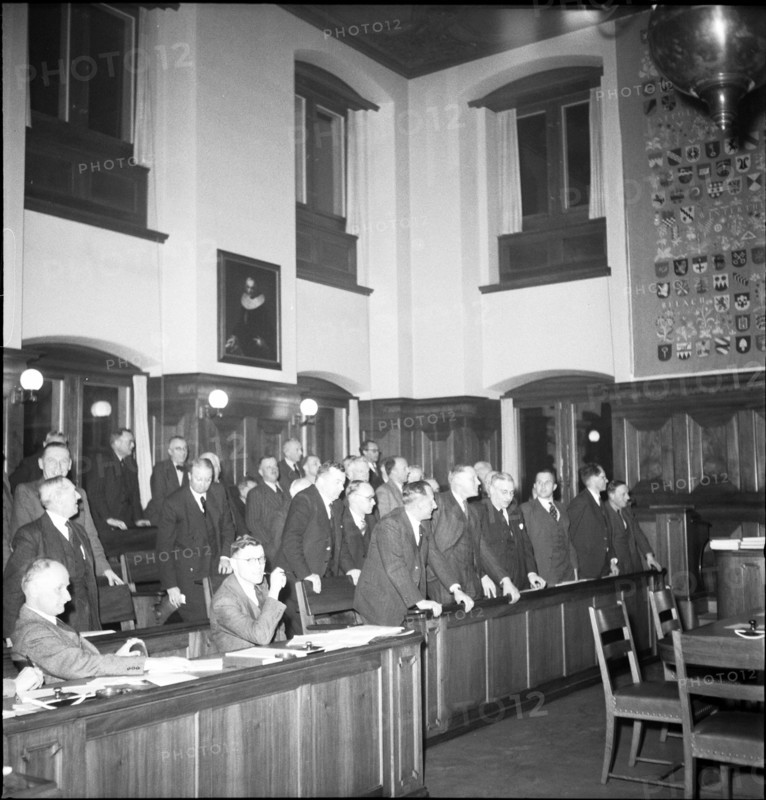 Session of the local council in Zürich 1946