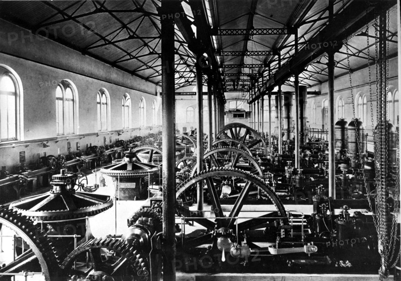 Waterworks Letten in Zurich 1878 .