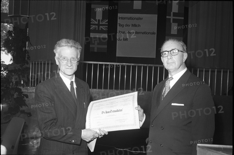 Professor Jean Trv©moliv©res, scientist and Professor M. Demole 1968 .