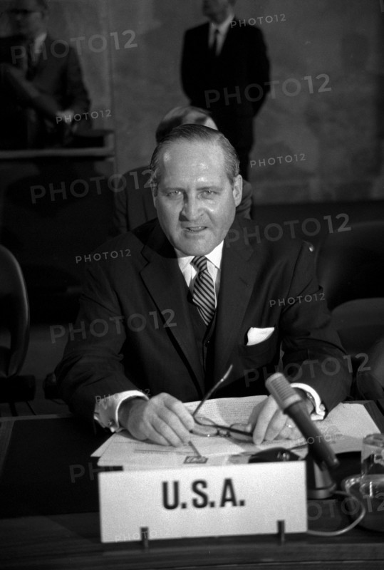 Gerard C. Smith, chief U.S. delegate at SALT confrence, Geneva 1969.