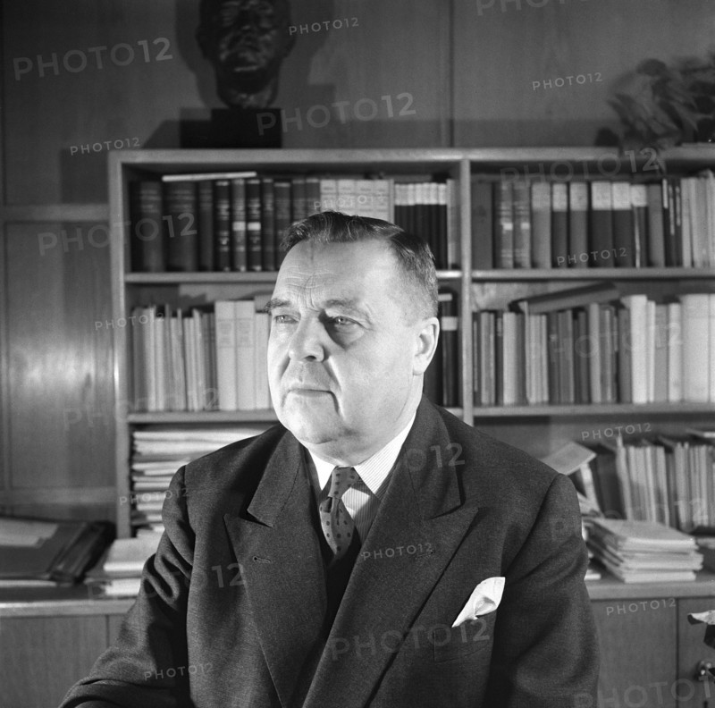 Politician Ernst Vaterlaus, Zurich 1959.