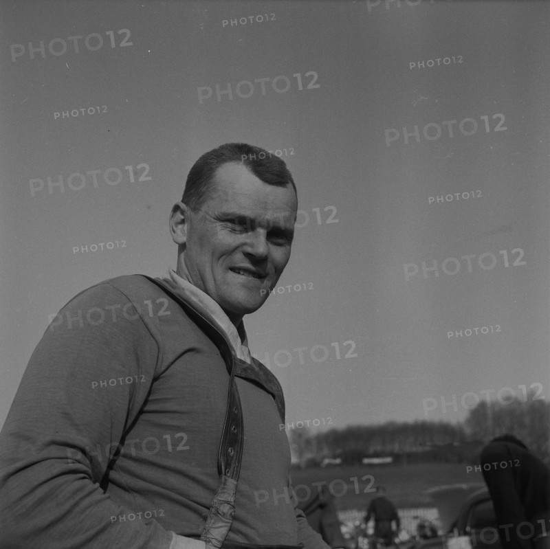 Motocross driver Jaromir Cizek, ca. 1958.