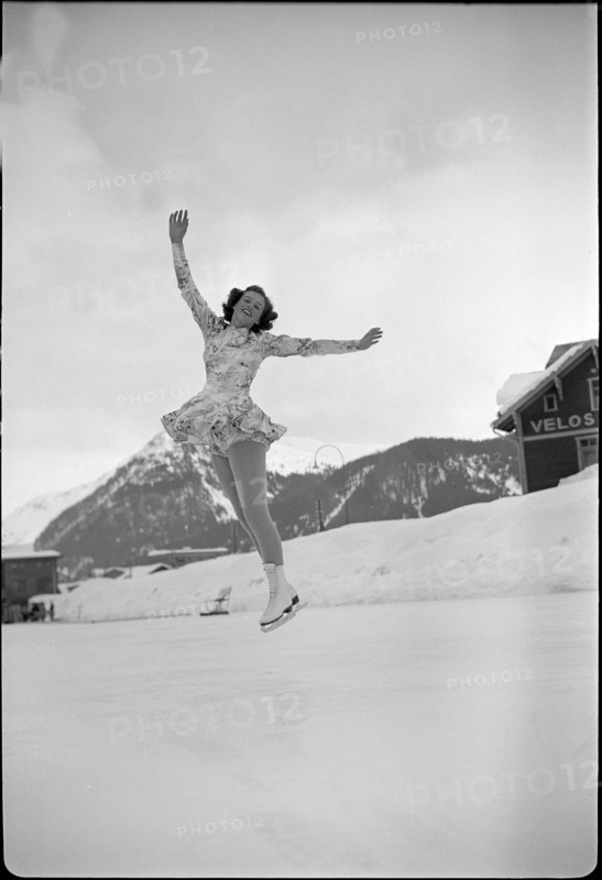 Valda Osborn in Davos 1952 .
