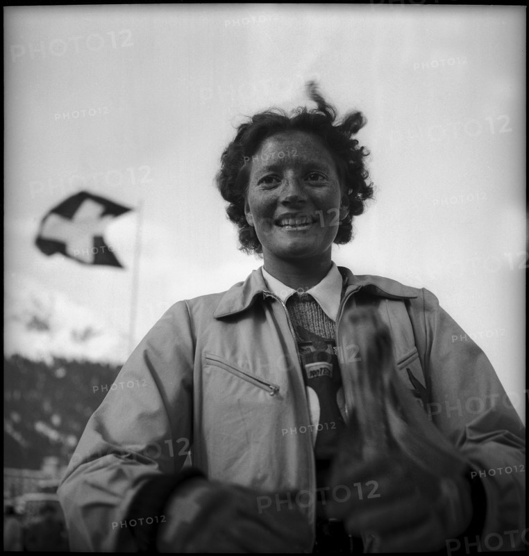Race skier Elisa Conzett-Darnutzer, Davos 1946 .