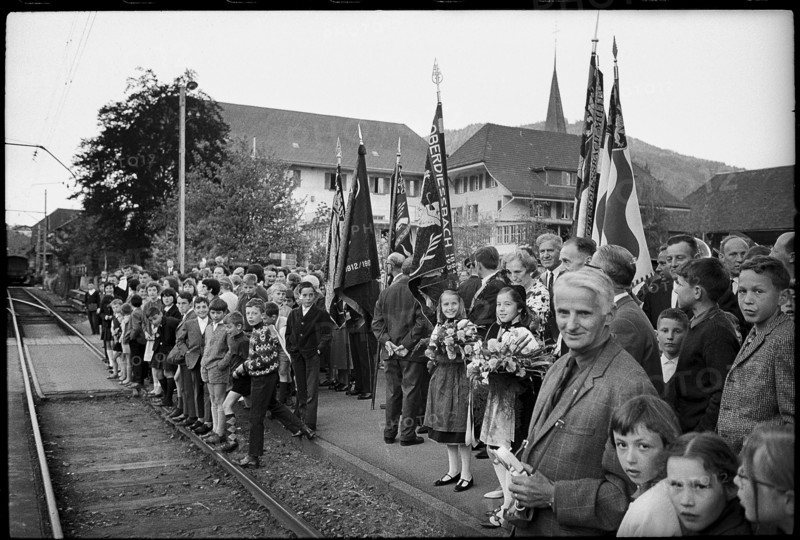 Swiss Youth Researches 1967: reception for recipient Rosemarie Lehmann.