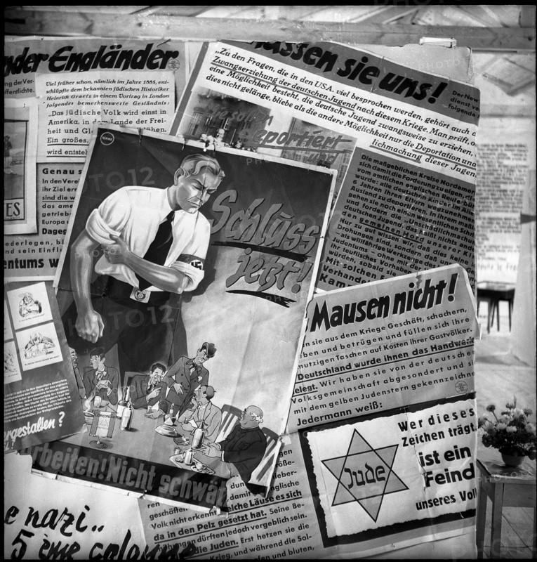 Exhibition about national socialism and Resistance 1945.