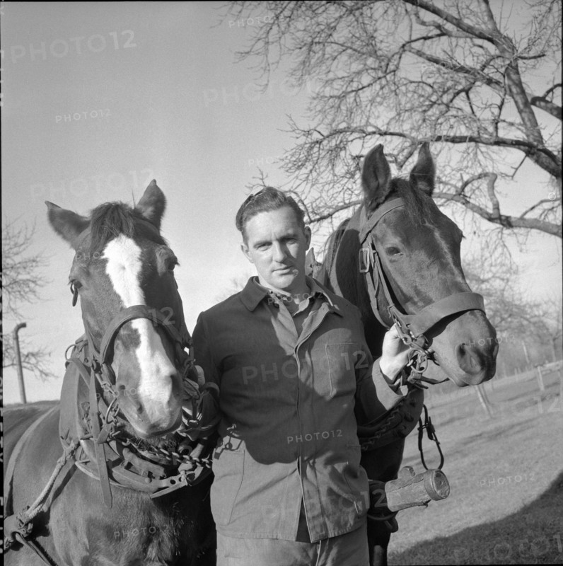 Author and farmer Albert-Louis Chappuis , Vulliens 1957.