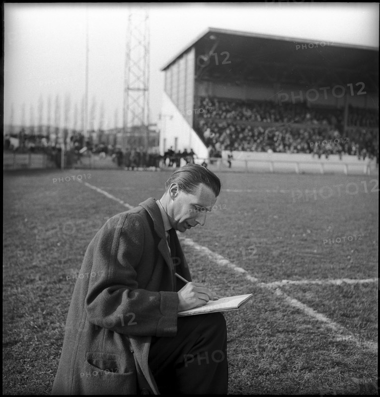 Ranco Barberis on the football ground around 1960