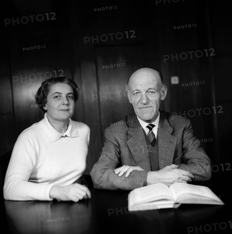 Georg Gautschi, founder of Dolder skating rink with his wife