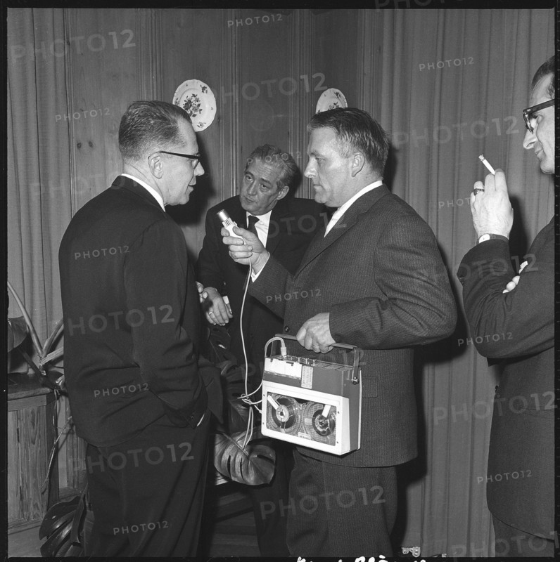 Television journalist Alfons Matt, around 1960
