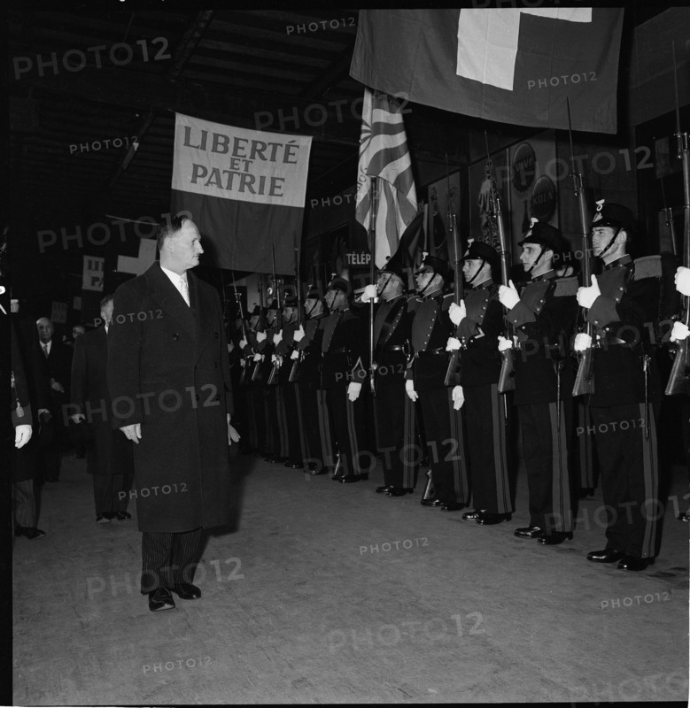 Lausanne honouring newly elected Federal President Paul Chaudet. 1958