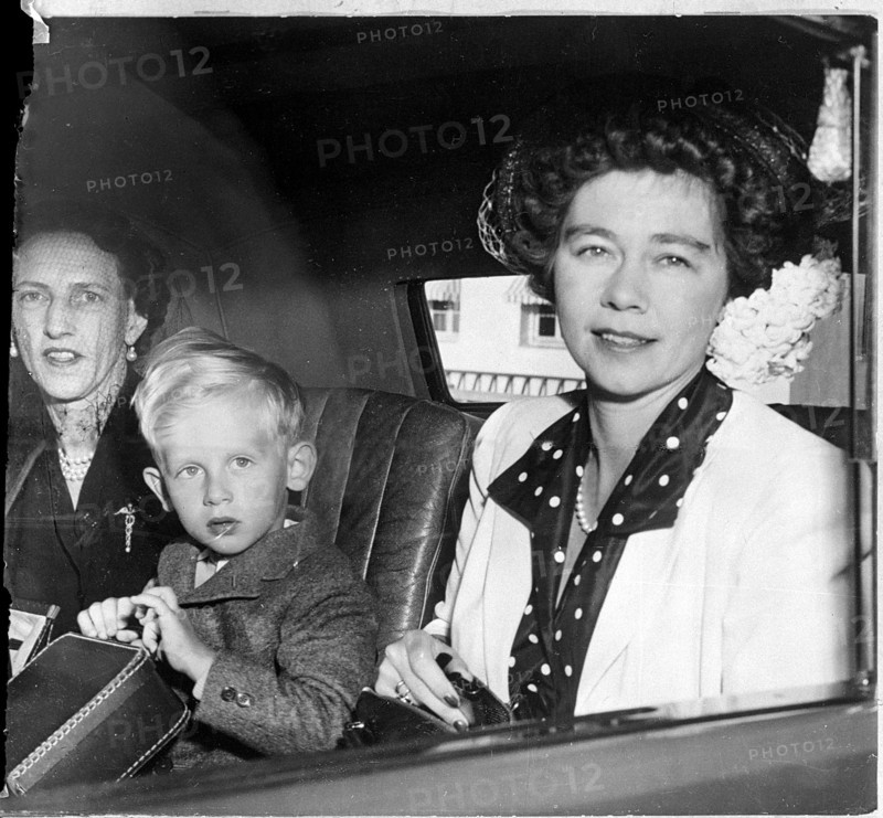 Queen Friederike from Greece rrives in Switzerland