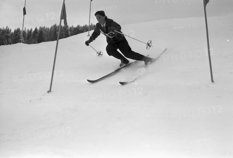 Ladies slalom in Gstaad 1944: Antoinette Meyer