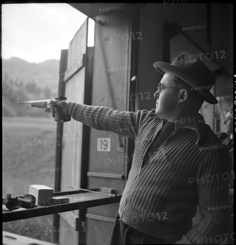 Marksman Heinz Ambuehl, 1956
