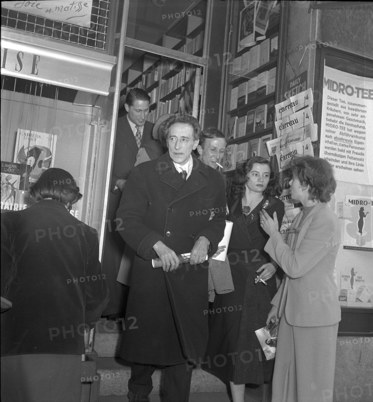 Jean Cocteau, french actor, in Zurich 1950