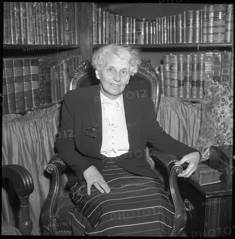 Author Olga Amberger, Zurich ca. 1952