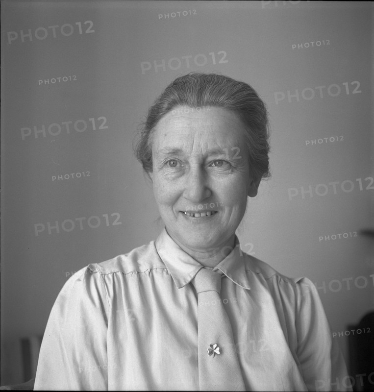 Therese Ernst, girl scouts scoutmaster. Lausanne ca. 1955