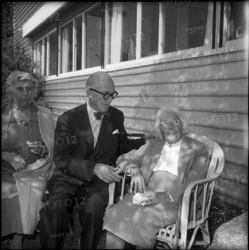 Marie Jeaneret-Perret with her son Albert 1959