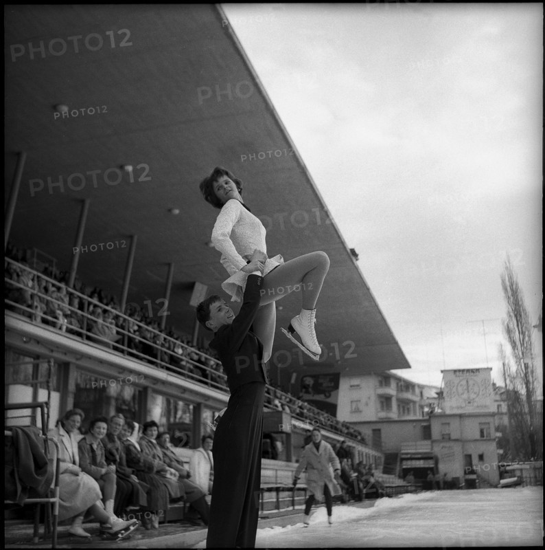 Rudi and Gerda Johner, figure skater 1959