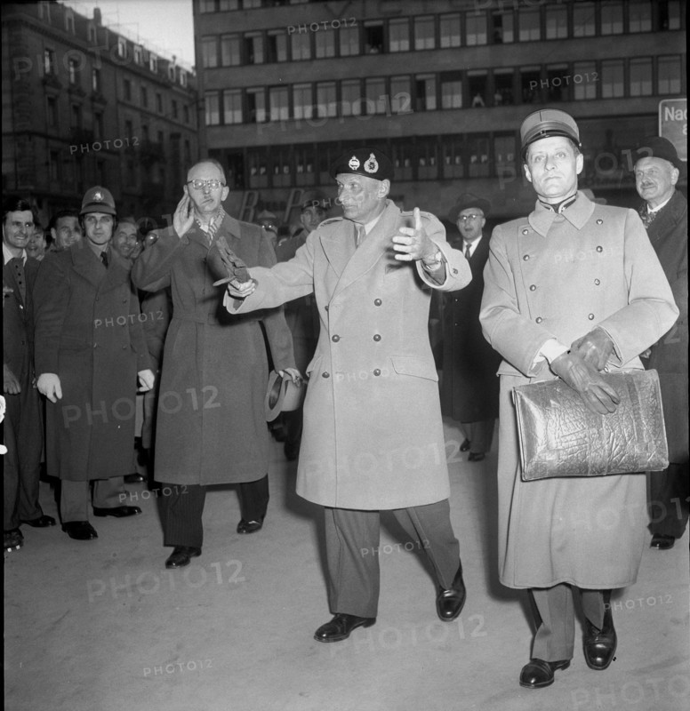 Field Marshal Montgomery in Zurich, 1949