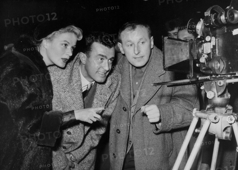 Jacqueline Pierreux, Louison Bobet and Bourvil, 1955.