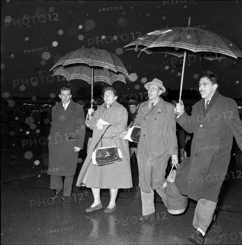 Dana and Emil Zatopek in Geneva 1955.