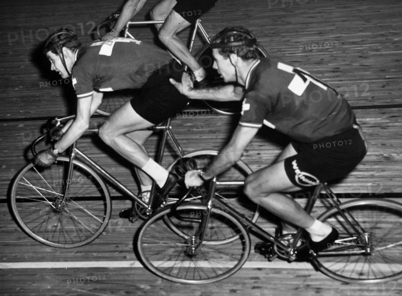 Brussels Sixdays 1953: Von Buren and Koblet.