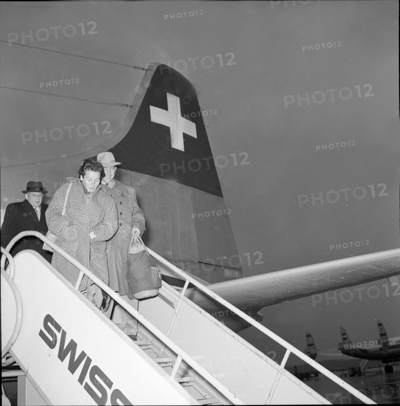Dana and Emil Zatopek in Geneva 1955.
