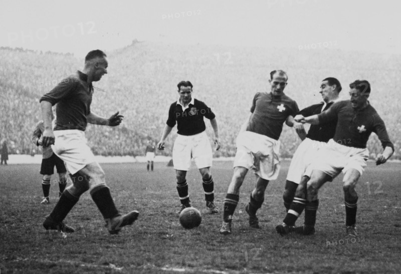 International match Scotland - Switzerland, Glasgow, 1946.