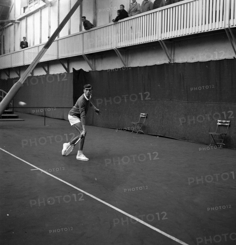 International indoor tennis championship Switzerland 1953: winner Sirola.