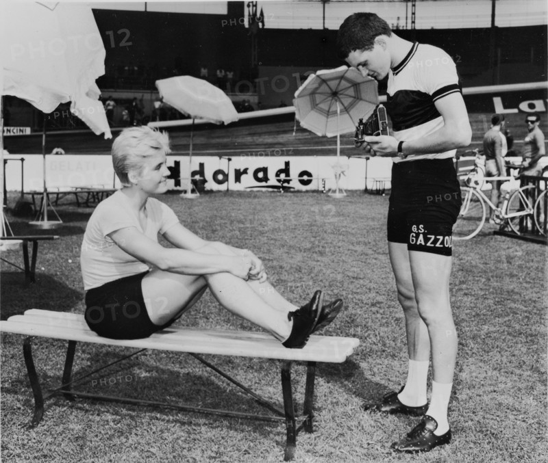 Cycling World Championship 1962, Milan: Deubrava Felikanova, Fritz Schappi.