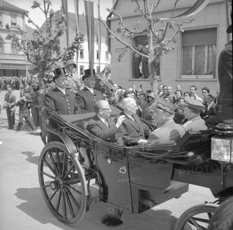 50th anniversary of the Simplon railway tunnel, celebration in Brigue 1956.