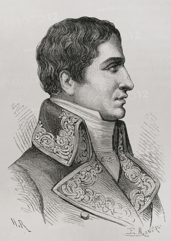Lucien Bonaparte (1775-1840). French politician and diplomat. Brother of Napoleon Bonaparte. Minister of the Interior (1799-1800) and president of the Council of Five Hundred in 1799. Portrait. Engraving. ""History of the French Revolution"". Volume I, 2nd part, 1879.
