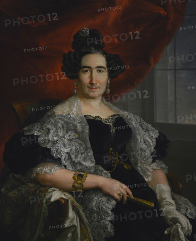Vicente Lopez Portana (1772-1850). Spanish painter. Mrs. Delicado de Imaz, ca. 1836. Oil on canvas, 109 x 86 cm. Prado Museum. Madrid. Spain.