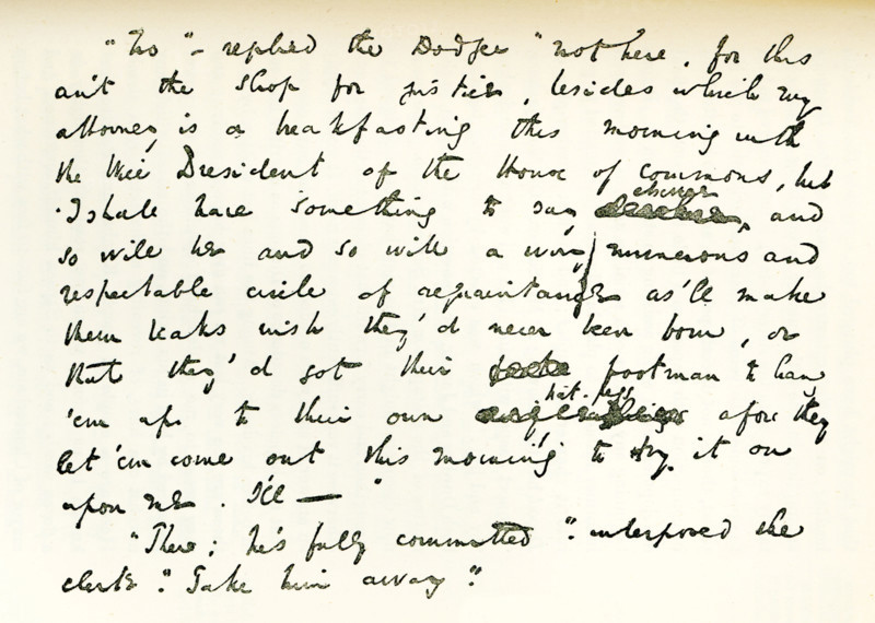 The caption for this 1837 image reads: Copy of plan from Oliver Twist written in 1837. Charles Dickens (1812-1870) is one of the best known and most distinguished English novelists. He lived during the Victorian era. Among his best-known works are: A Christmas Carol, David Copperfield, Great Expectations, Oliver Twist, and A Tale of Two Cities.