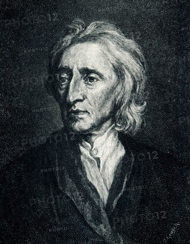 This 1899 illustration shows: “ John Locke  - painting by Sir Godfrey Keller. in the Hermitage in St Petersburg,” John Locke (b. 1632, d. 1704) was a British philosopher, Oxford academic and medical researcher. Sir Godfrey Kneller (died 1723), 1st Baronet, was the leading portrait painter in England during the late 17th and early 18th centuries, and was court painter to English and British monarchs from Charles II to George I.